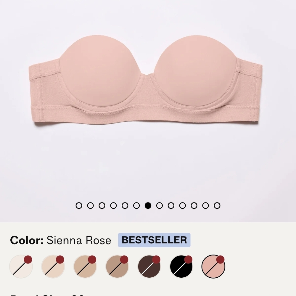 Strapless Molded T-Shirt Bra - Sienna Rose